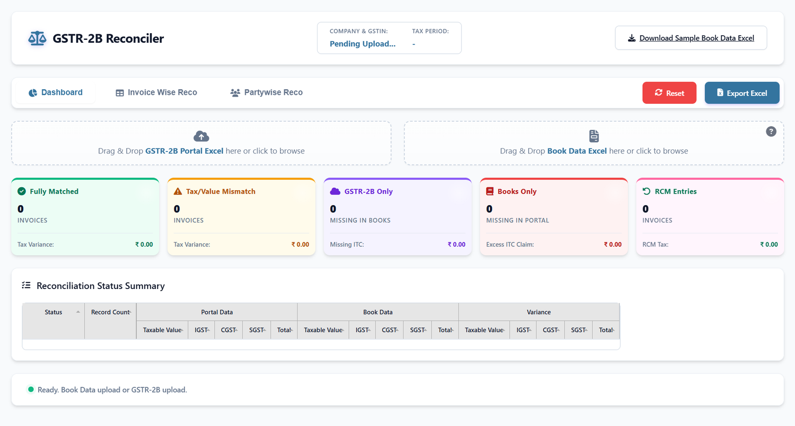 GSTR 2B Dashboard