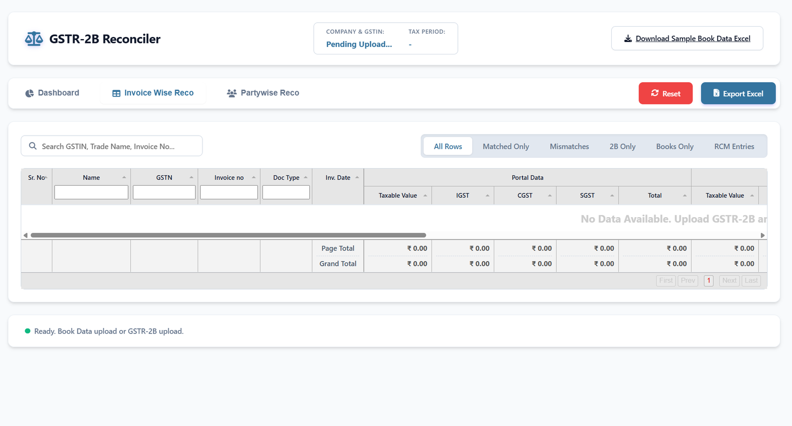 GSTR 2B Invoice wise